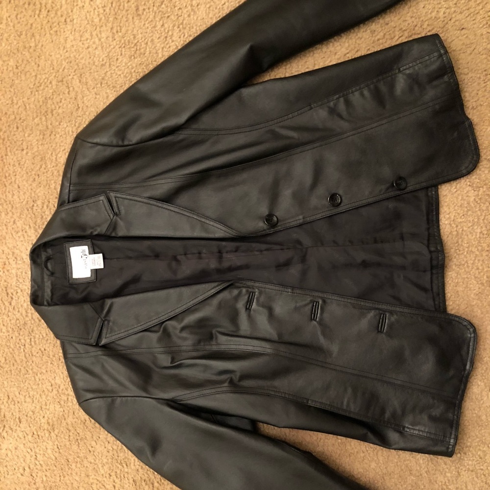 East 5th Black Leather Jacket
